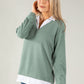 Two in One Super Soft V Neck Pullover