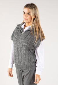 Cable Knit Sweater Vest