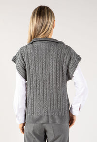 Cable Knit Sweater Vest