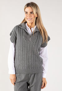 Cable Knit Sweater Vest