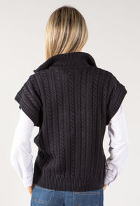 Cable Knit Sweater Vest