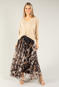 Leopard Tulle Skirt