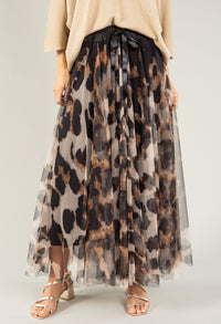 Leopard Tulle Skirt