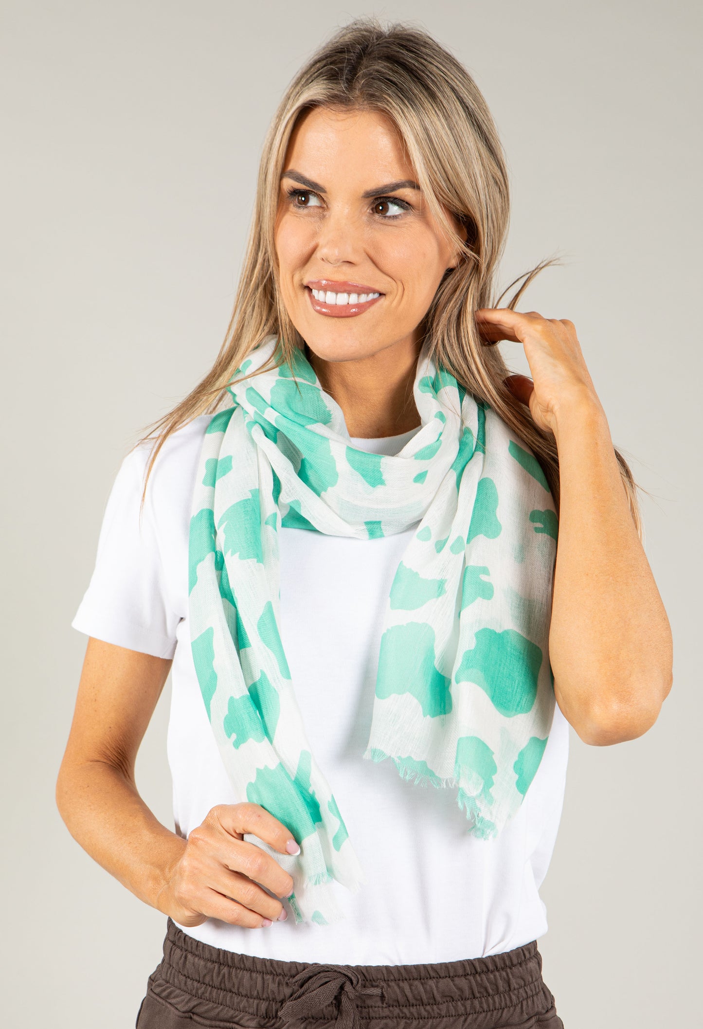 Cow Print Scarf