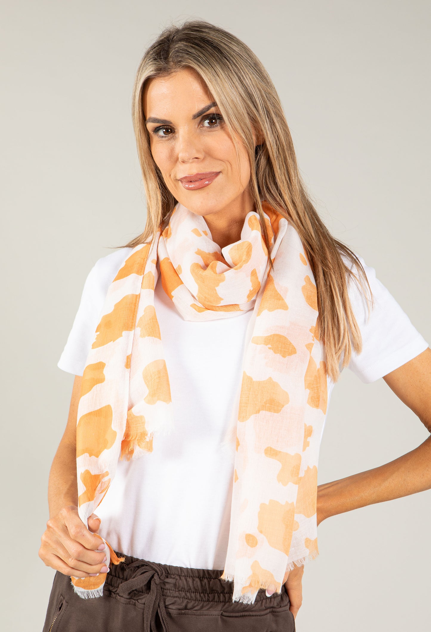 Cow Print Scarf