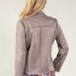 Suedette Biker Jacket