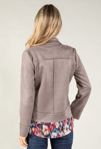 Suedette Biker Jacket