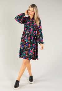 Palm Print Dress