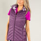 Padded Gilet with Abstract Print Lining