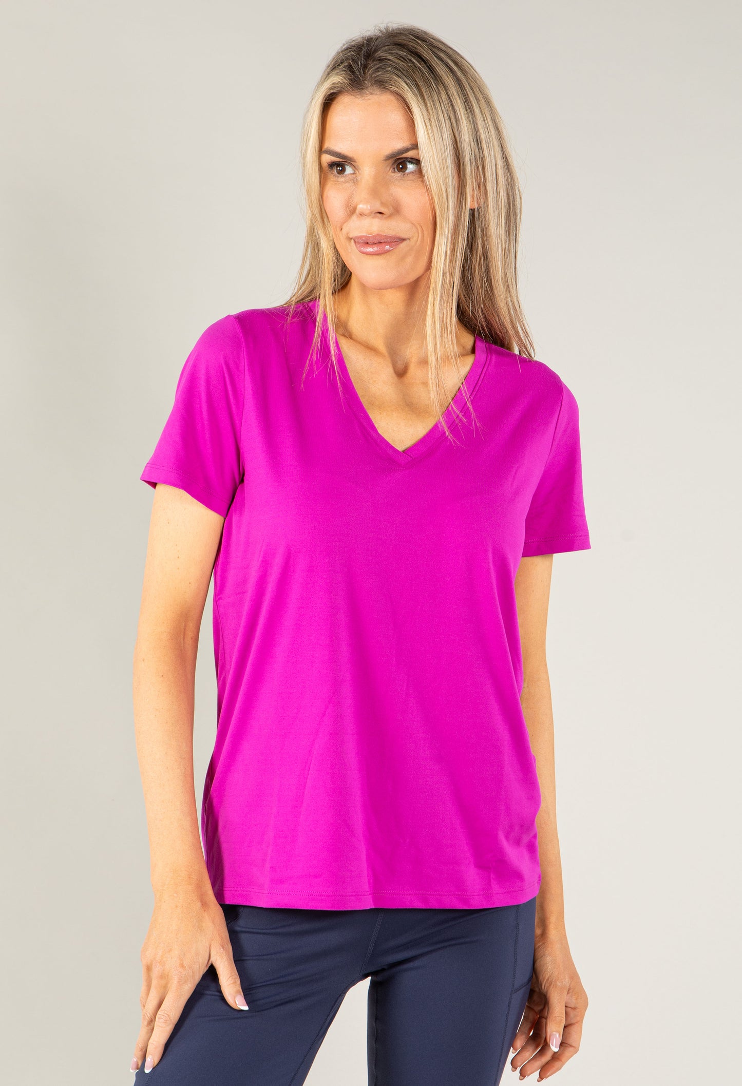 GO DRI SERENE V-Neck Tee