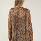 Leopard Print Silk Shirt