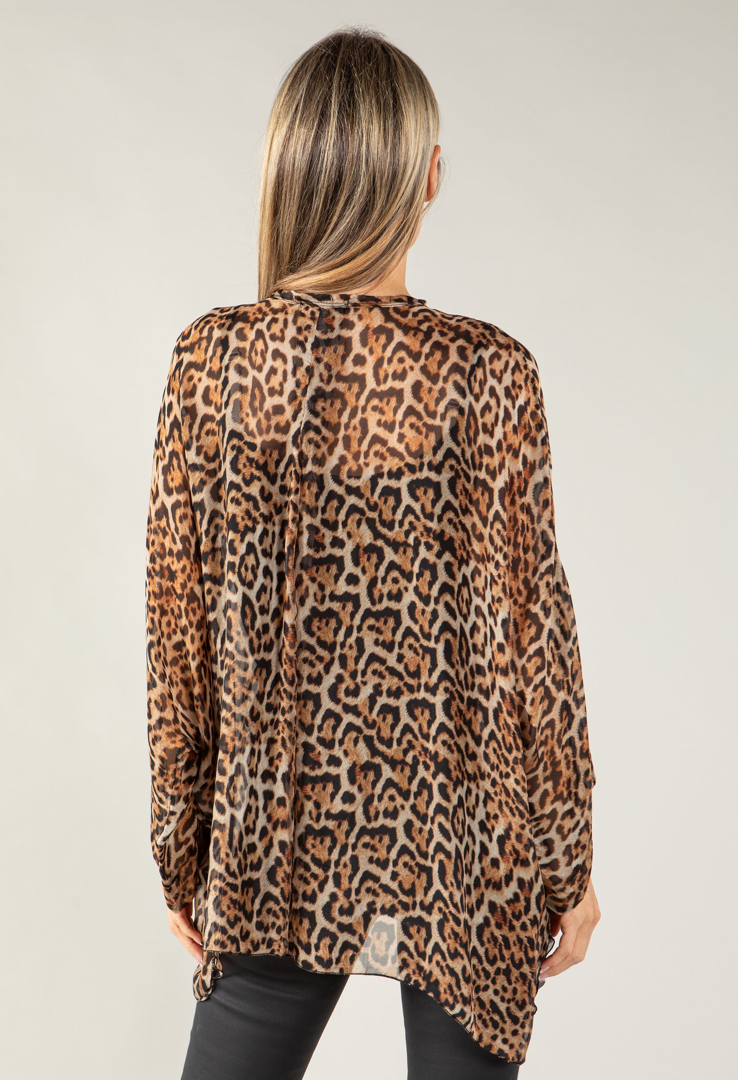 Leopard Print Silk Shirt