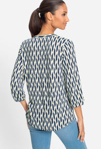 Geometric Print Top