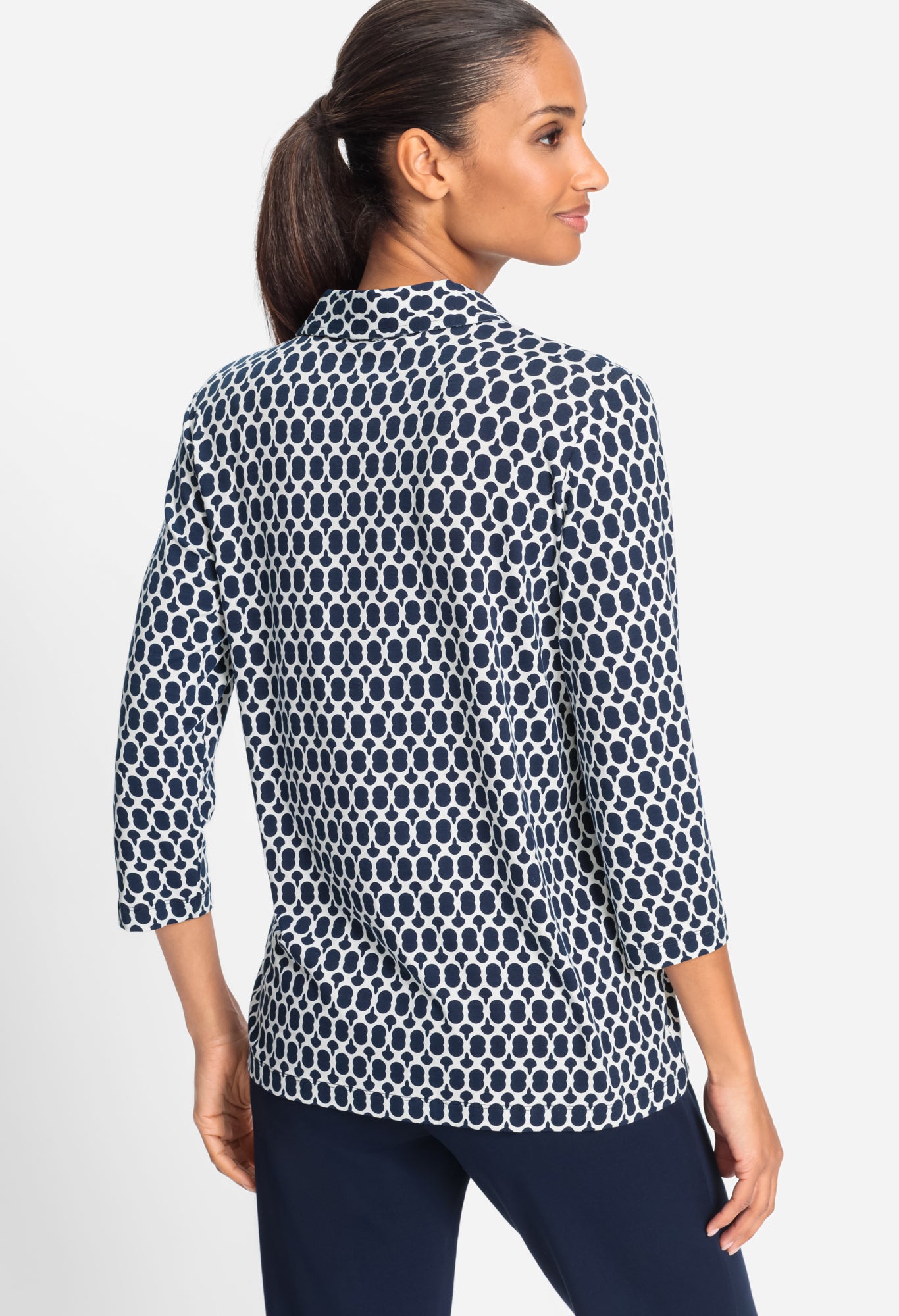 Printed Jersey Blouse