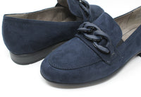 Faux Suede Chain Loafer