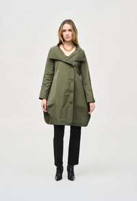 Memory Buttoned Cocoon Coat