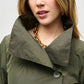 Memory Buttoned Cocoon Coat