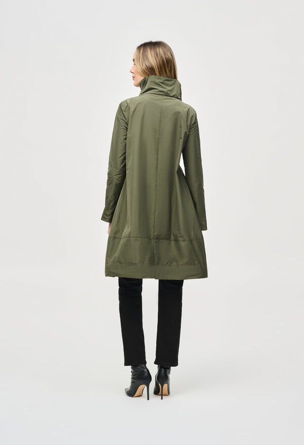 Memory Buttoned Cocoon Coat