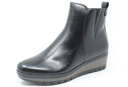 Leather Wedge Boot