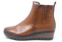 Leather Wedge Boot