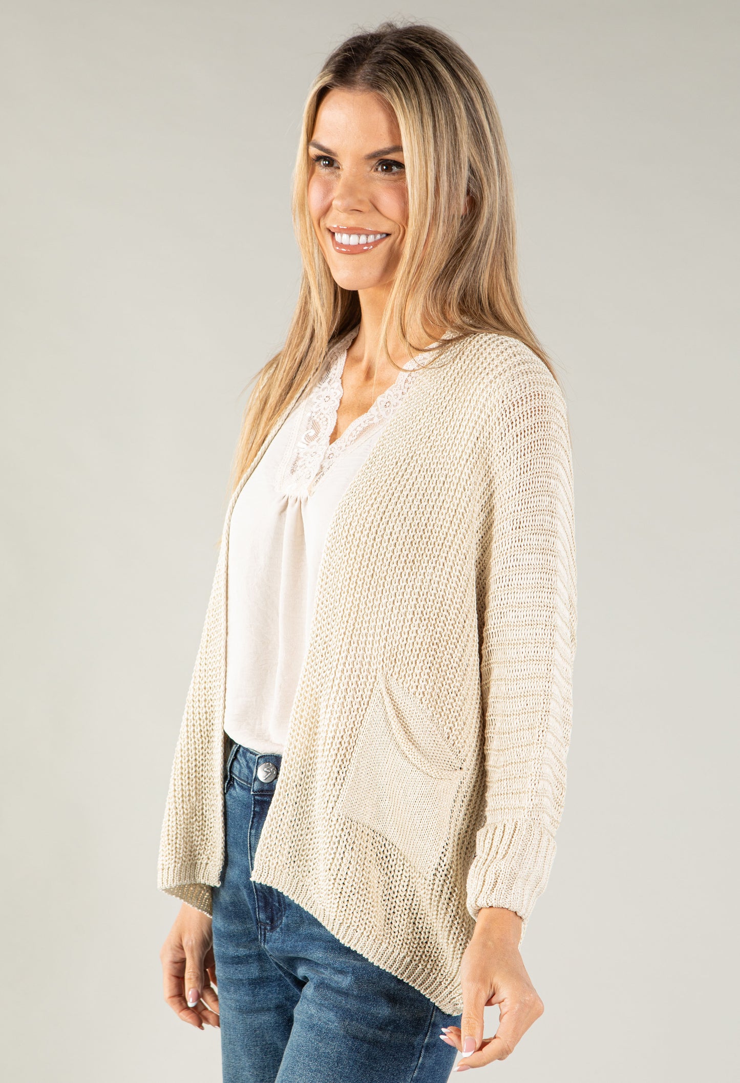 Chunky Knit Cardigan with Pockets