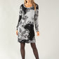 Long Sleeve Floral Shift Dress