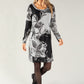 Long Sleeve Floral Shift Dress