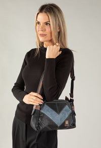 Faux Leather Cross-Body Bag