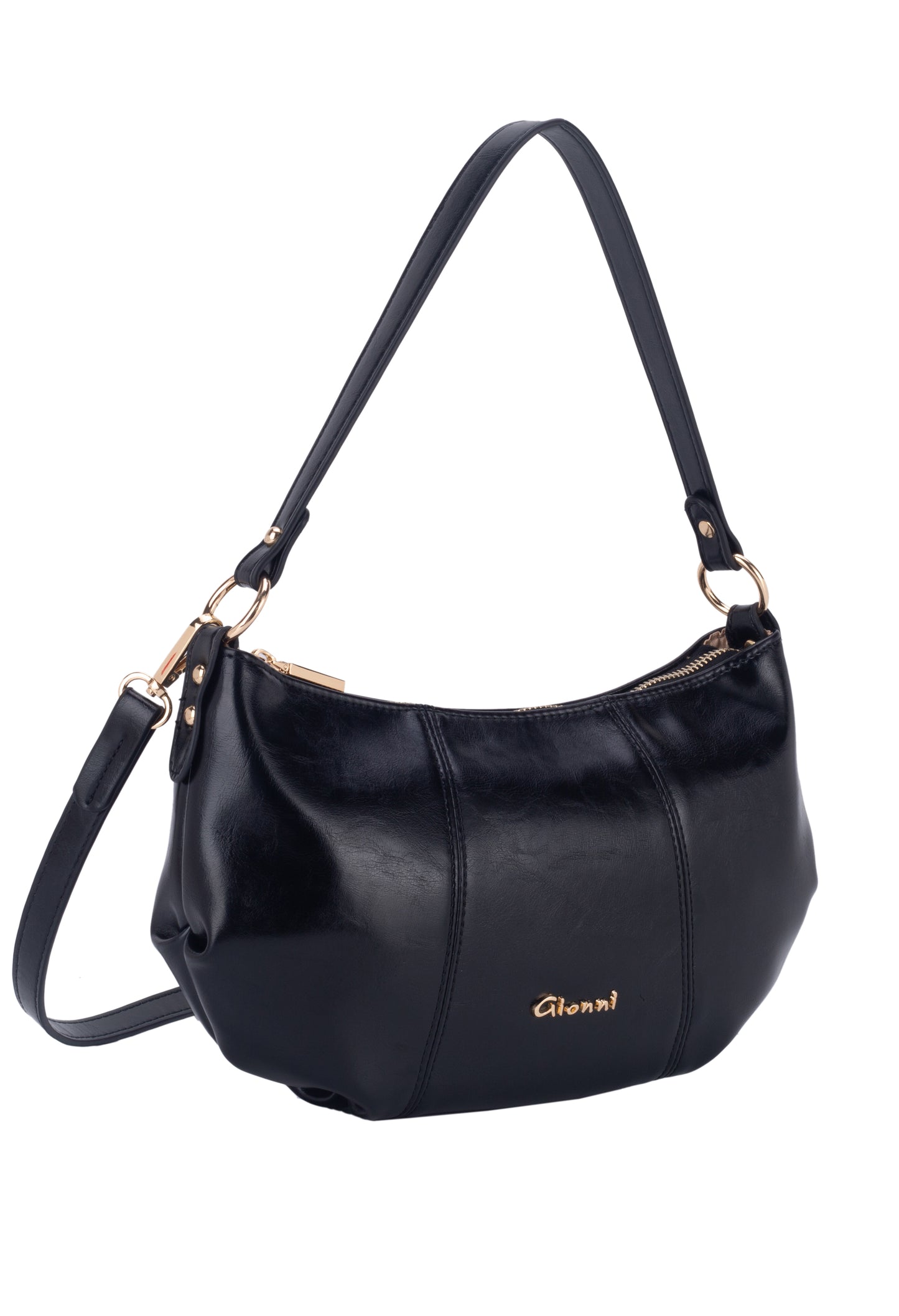 Faux Leather Shoulder Bag