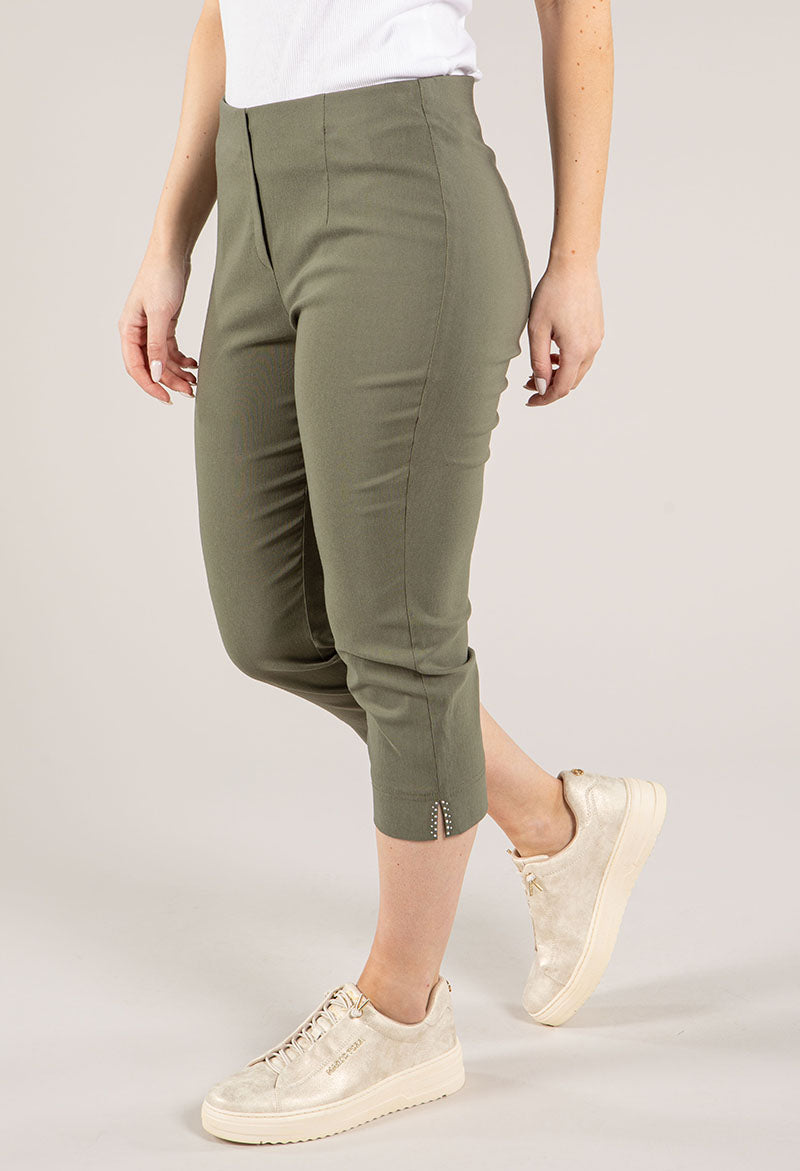 Diamante Detail Pull On Capris