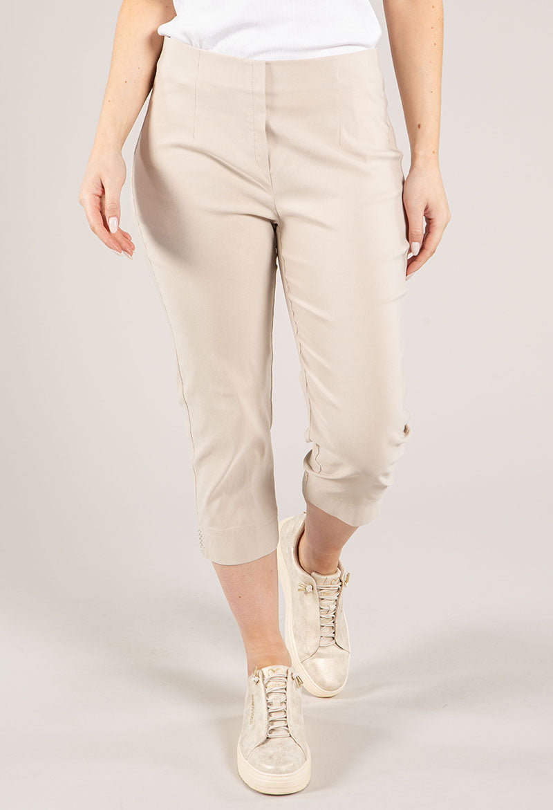 Diamante Detail Pull On Capris