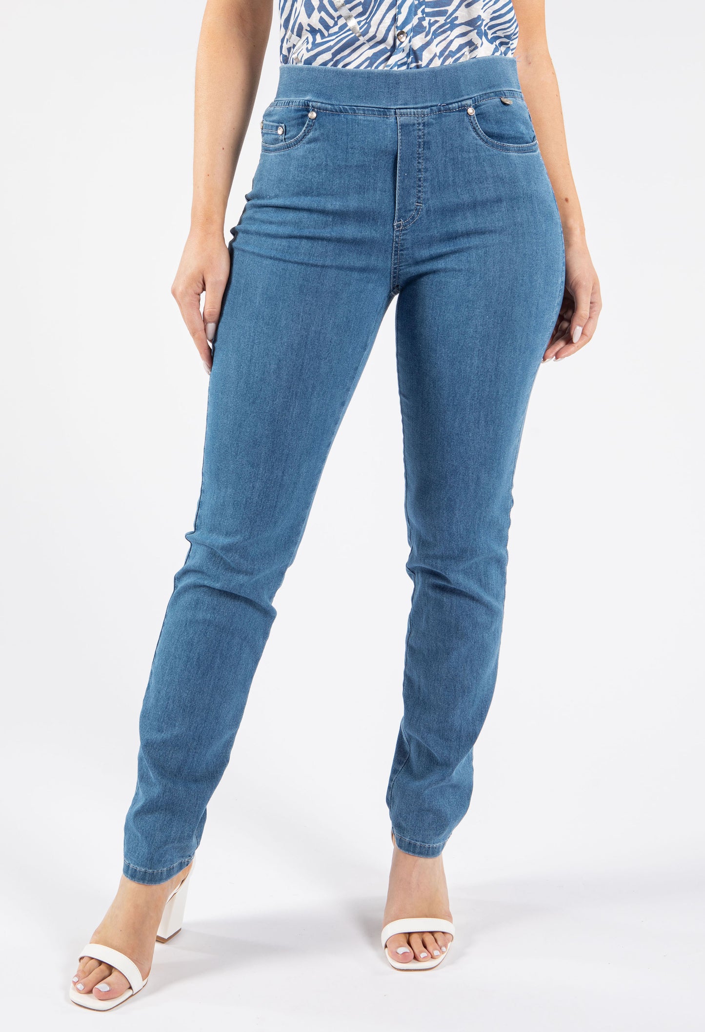 Pull On Slim Fit Jeans