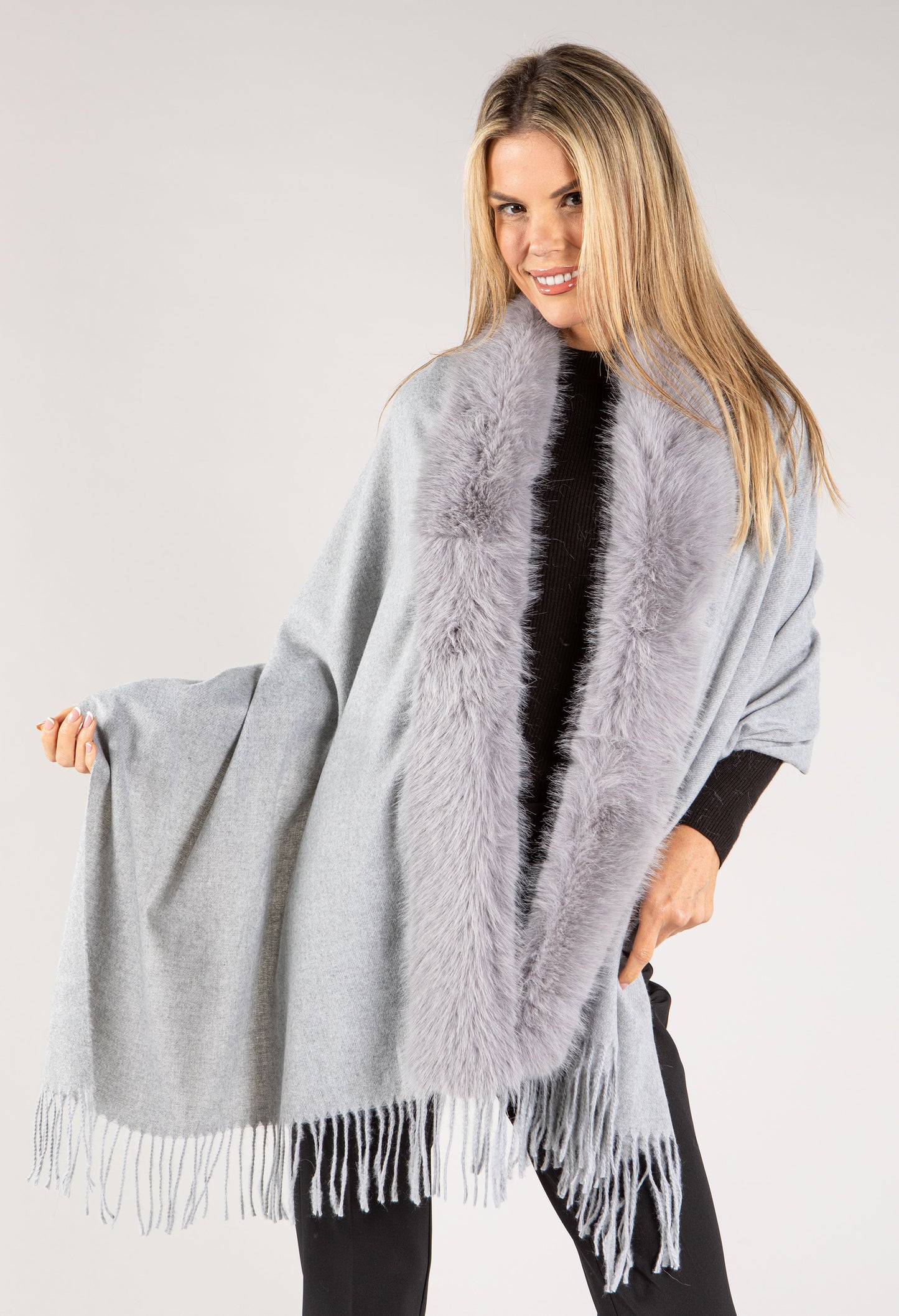 Faux Fur Shawl