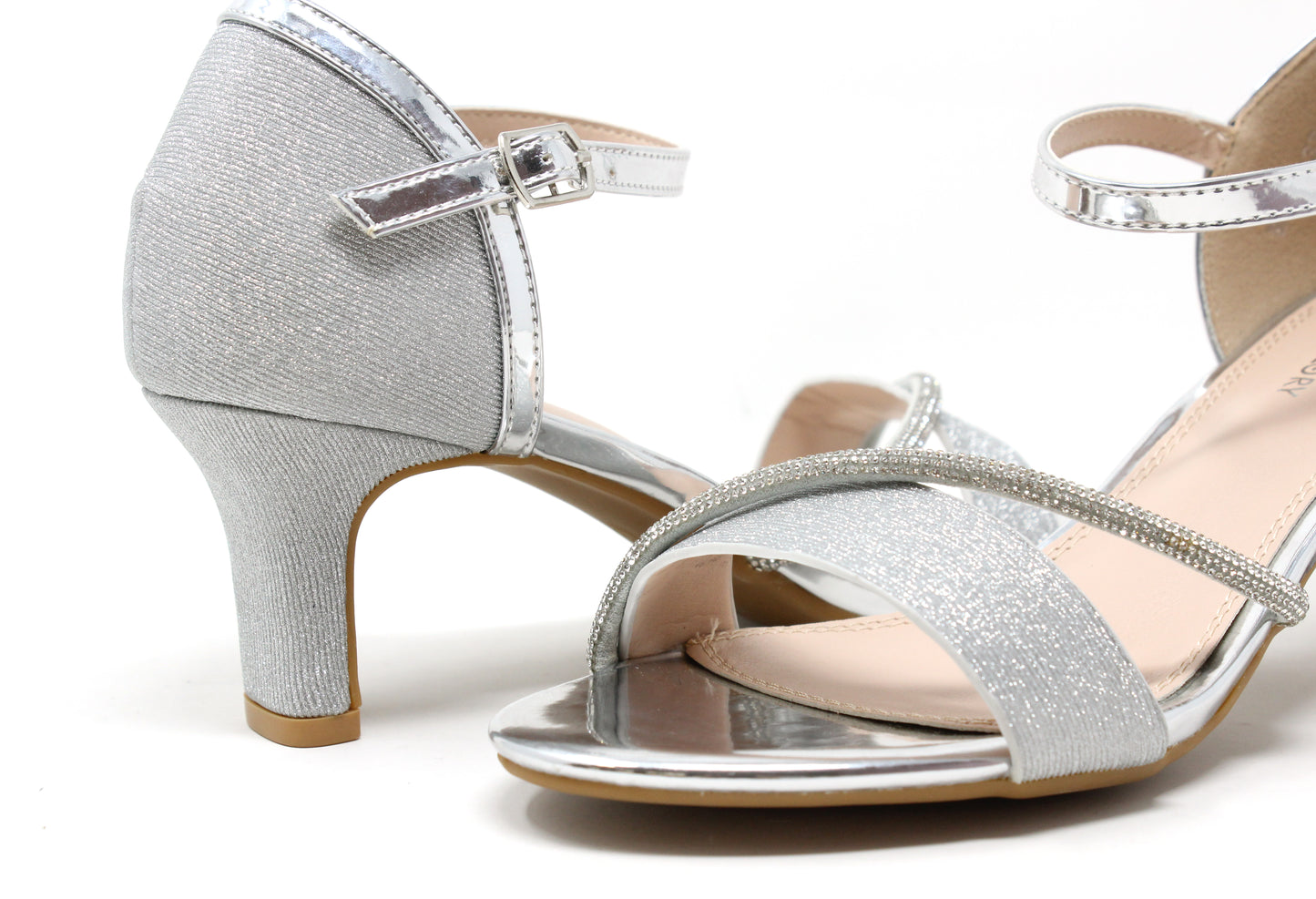 Diamante Strap Heel