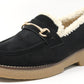 Teddy Lined Faux Suede Loafers