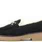 Teddy Lined Faux Suede Loafers