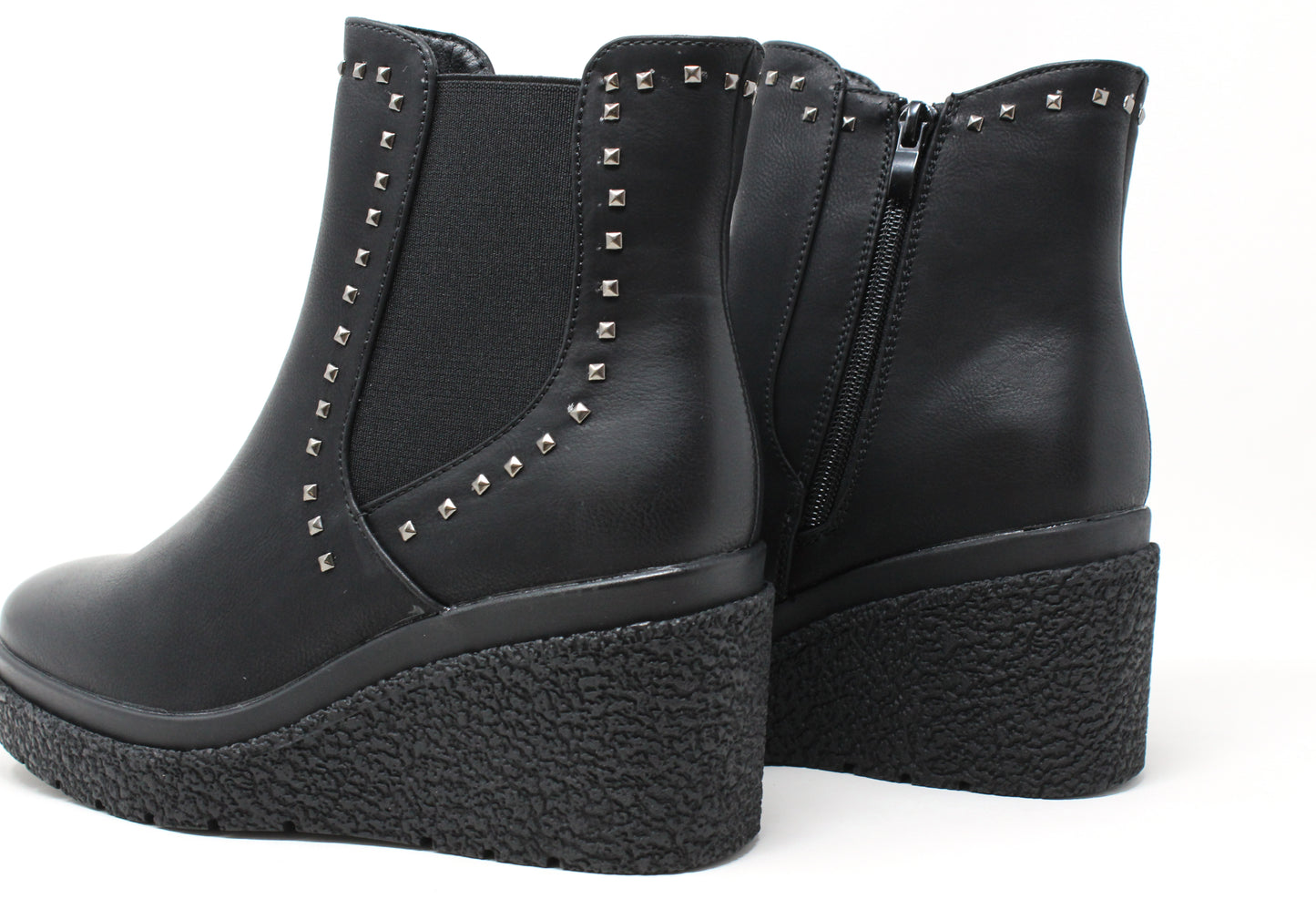 Studded Wedge Boot