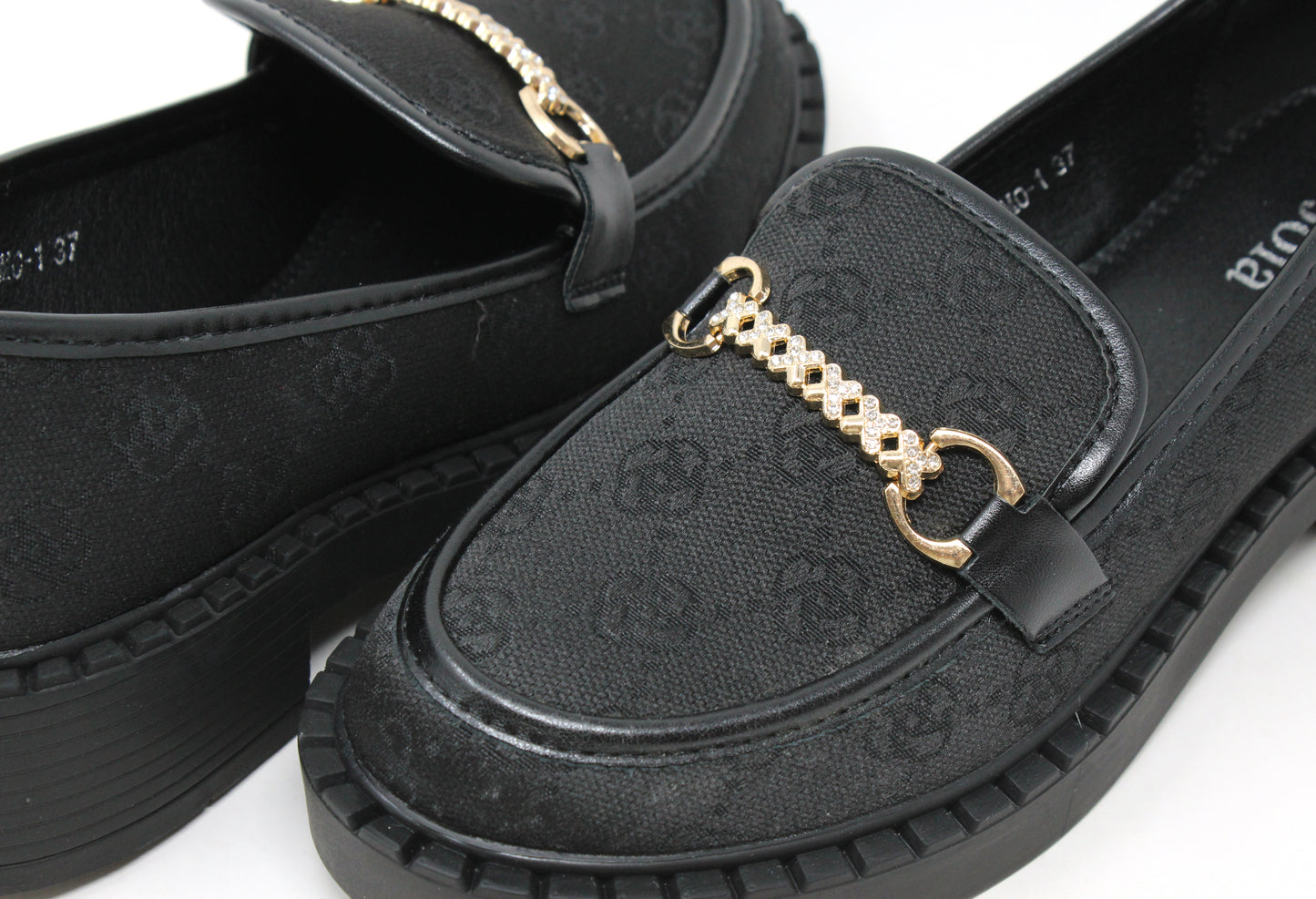 Monogram Buckle Loafers