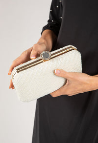 Pearl Studded Clutch Bag