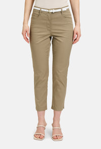 Summer trousers with belt