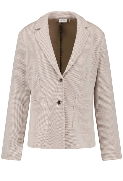 Textured Fitted Blazer