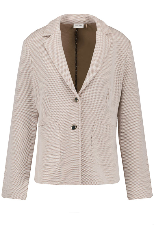 Textured Fitted Blazer