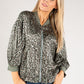 Silk Feel Leo Bomber Jacket