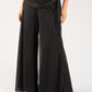 Wide Leg Waist Detail Trousers