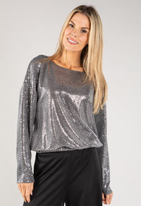 Long Sleeve Sequin Top