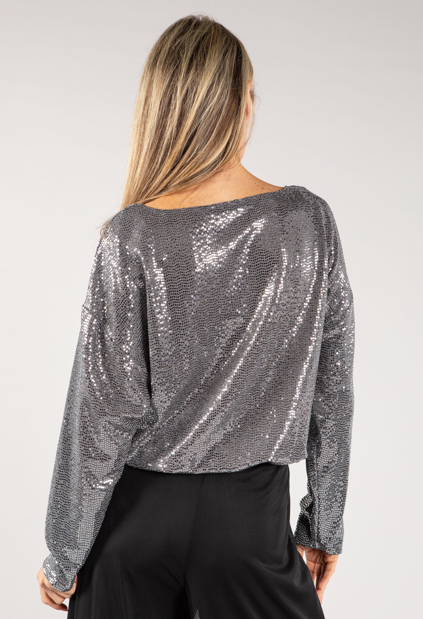 Long Sleeve Sequin Top