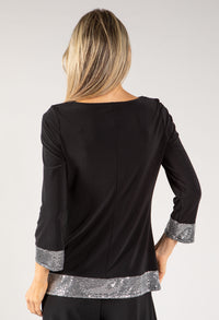 Cowl Neck Sequin Tops