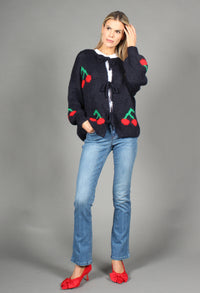 Cherry Tie Knit Jumper