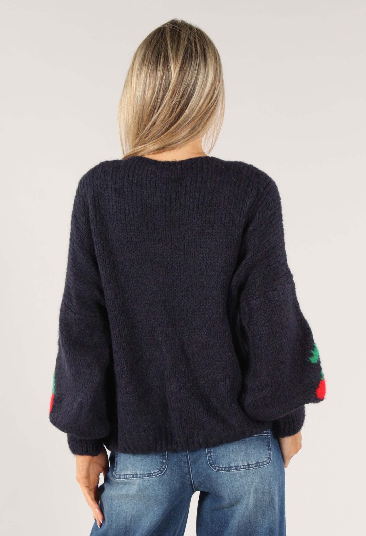 Cherry Tie Knit Jumper