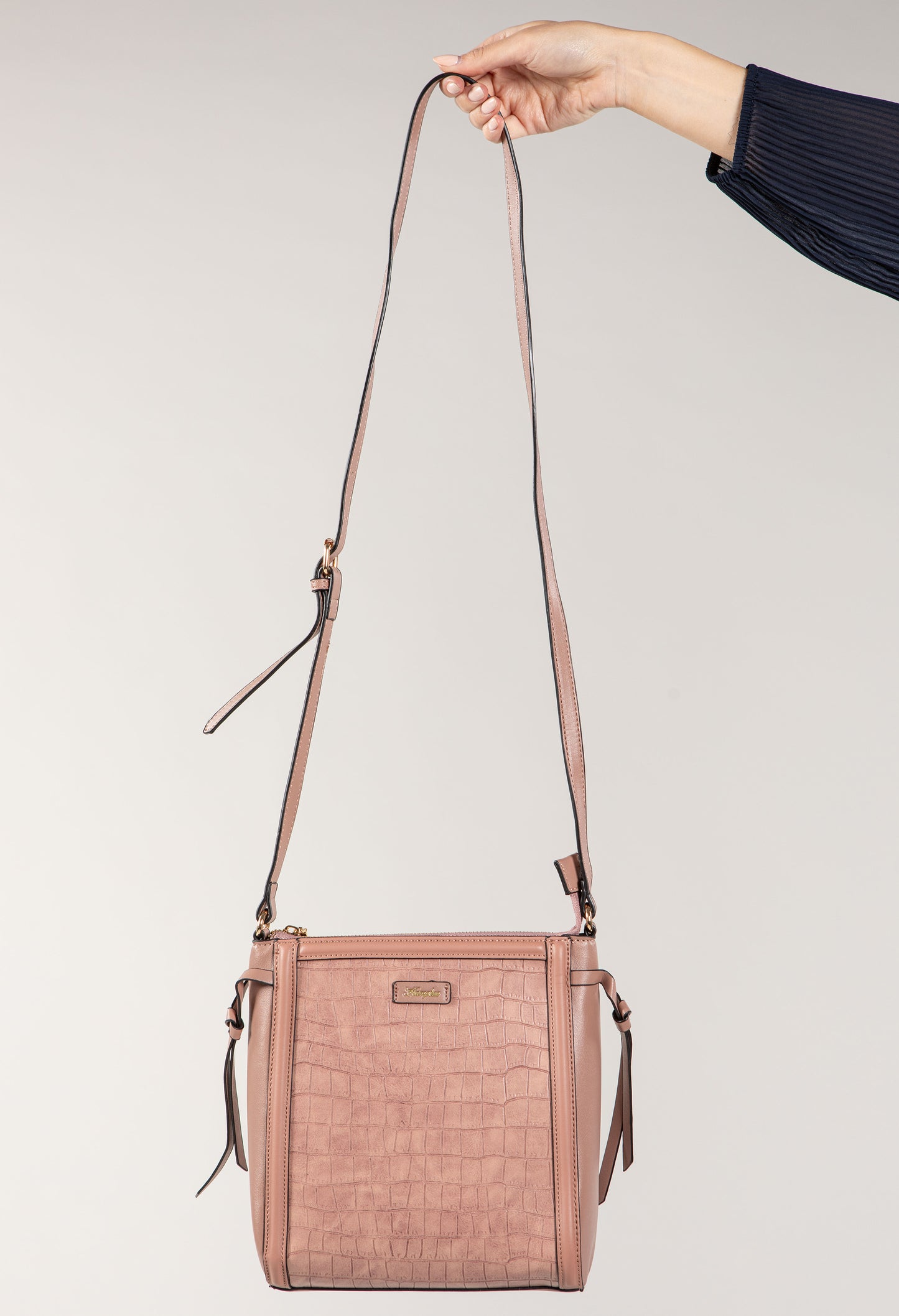 Croc Print Crossbody Bag